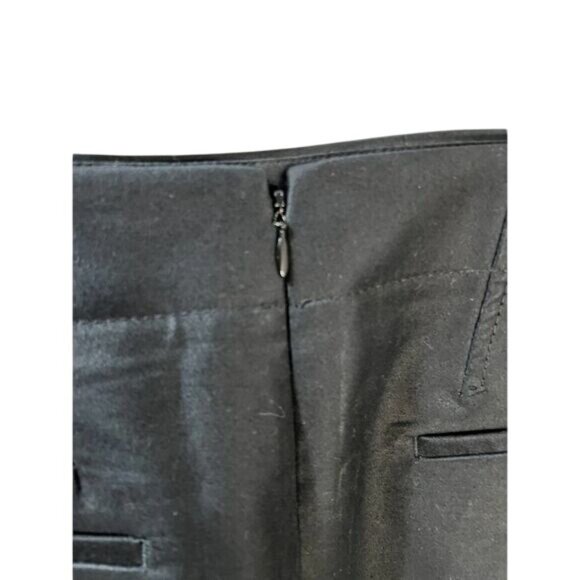 J.Crew Black Cotton Blend Mini Skirt With Back Pockets & Side Zip Size 2 - Picture 5 of 5